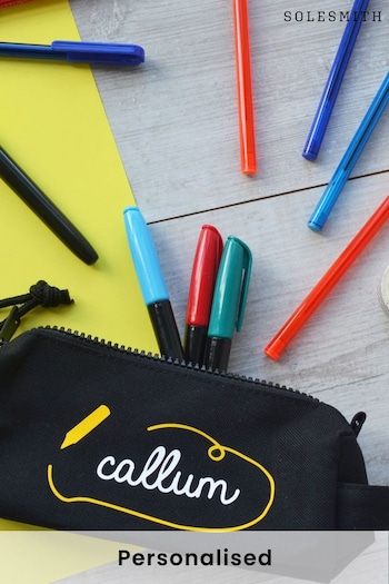 Personalised Scribble Pencil Case by Solesmith (P38181) | £15