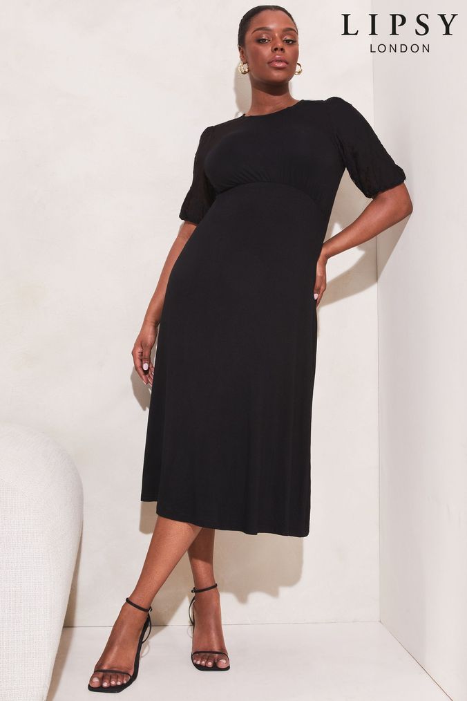 Next long shop black dress