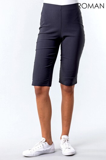 Roman Dark Grey Knee Length Stretch Shorts (P39555) | £22