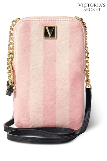 Victoria's Secret Pink Iconic Stripe The Victoria Phone Crossbody (P39816) | £35