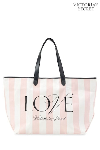 Victoria's Secret Iconic Stripe Pink Love Iconic Stripe Tote Bag (P39920) | £39