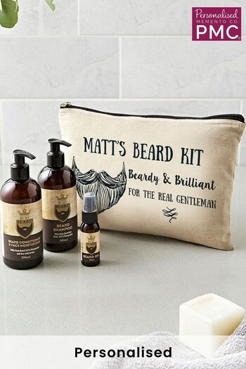 Personalised Beardy & Brilliant Beard Kit by PMC (P40725) | £30