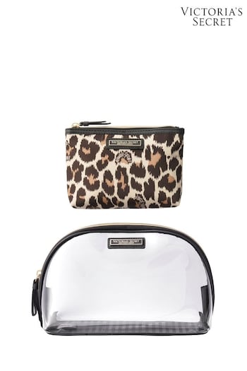 Victoria's Secret Leopard Makeup Bag Duo (P42741) | £25