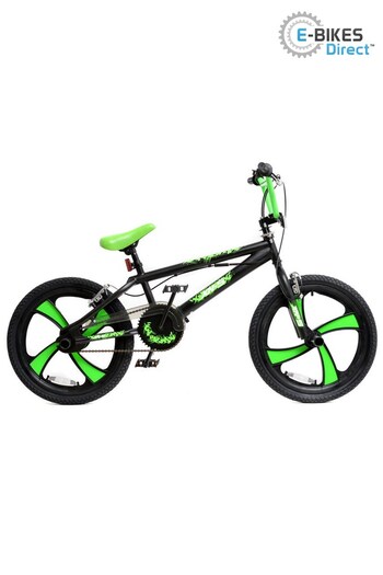 E-Bikes Direct Black/Green XN 5 BMX Bike Boys Freestyle 20 Wheel Gyro (P43253) | £250
