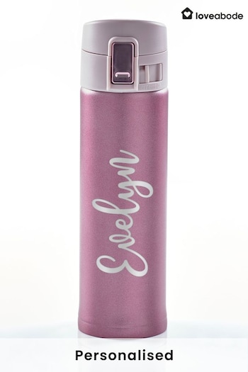 Personalised Travel Flask by Loveabode (P43303) | £20