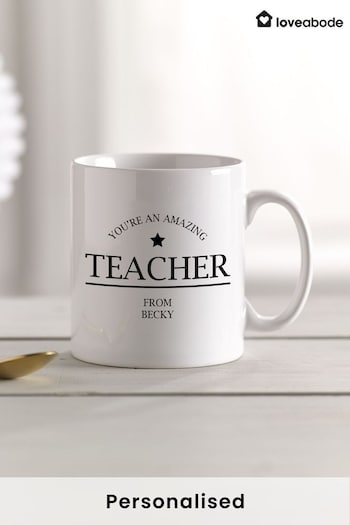 Personalised Teacher Mug by Loveabode (P43328) | £12