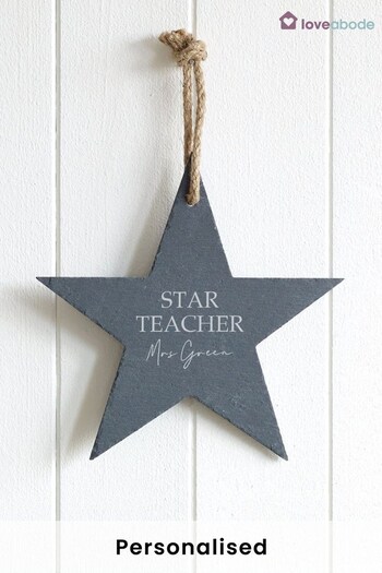 Personalised Slate Star by Loveabode (P43339) | £12