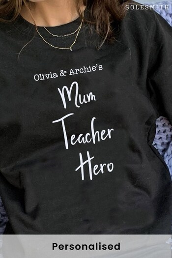 Personalised Mum Teacher Hero Jumper by Solesmith (P43431) | £34