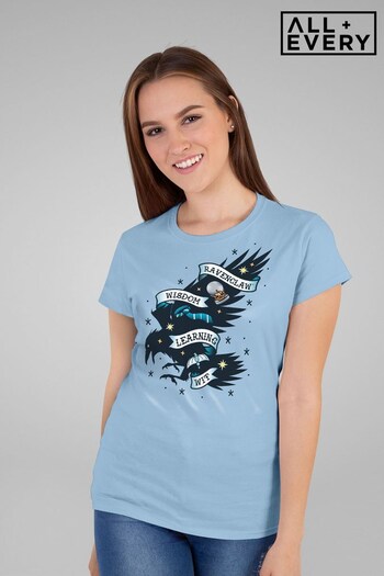 All + Every Sky Blue Harry Potter Eagle Of Ravenclaw Wisdom Learning Wit Women's T-Shirt (P44255) | £22