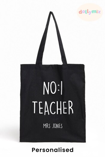 Personalised No.1 Teacher Tote by Dollymix (P45567) | £17