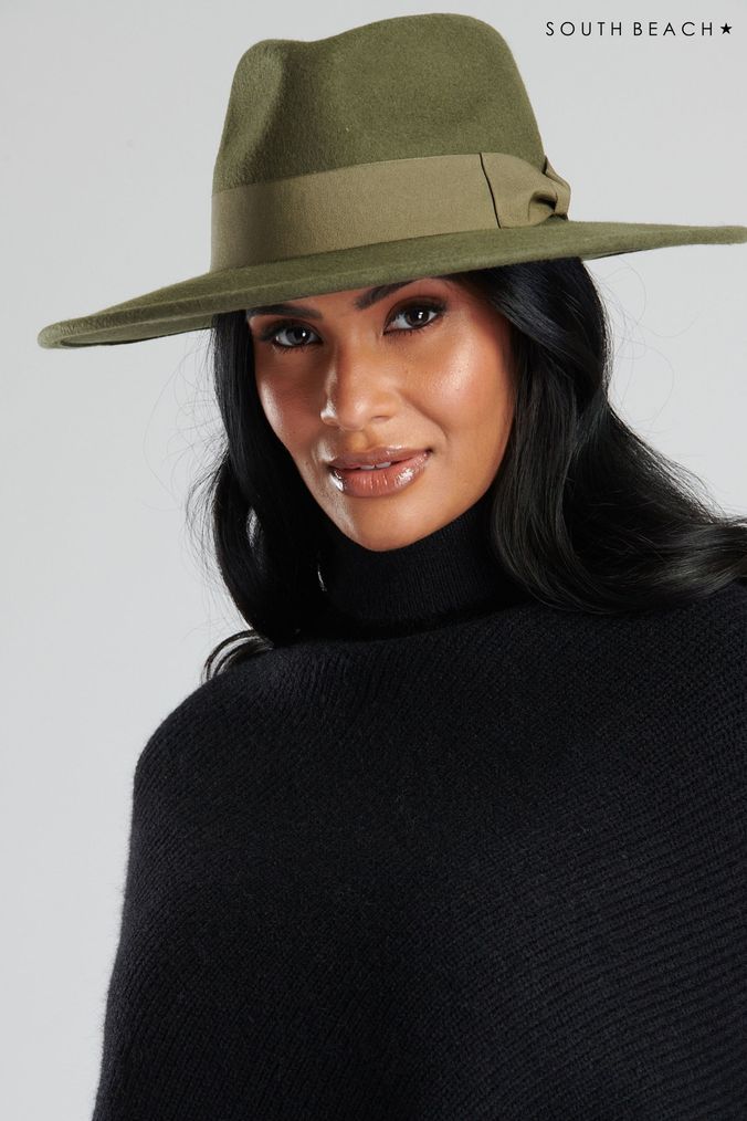 Buy Women s Green Fedora Hats Online Next UK