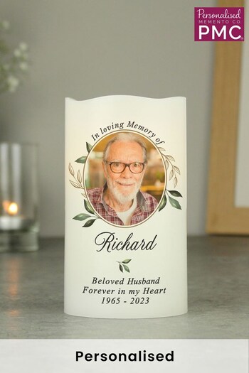 Personalised In Loving Memory Photo Upload LED Candle by PMC (P49925) | £15