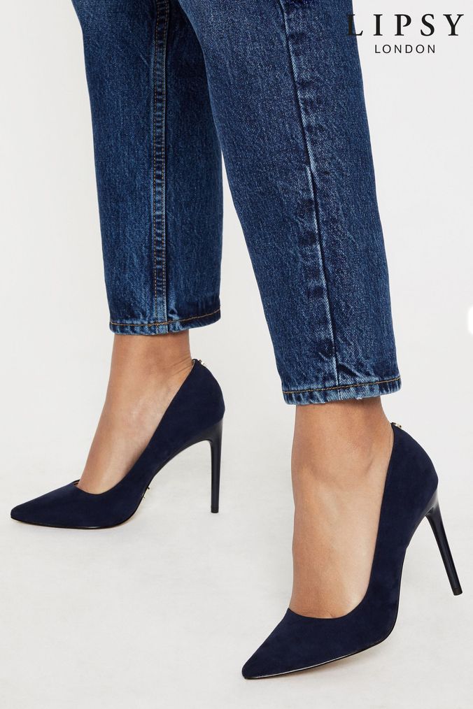 Women s Blue High Heel Shoes Court Heels For Women s Next UK