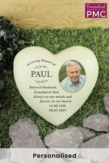 Personalised In Loving Memory Photo Upload Memorial Heart by PMC (P50628) | £25