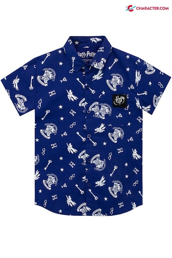 Character Blue Harry Potter Kids Shirt (P50703) | £14