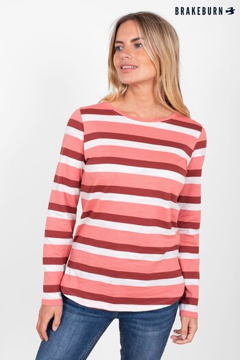 Brakeburn Pink Juniper Long Sleeve T-Shirt (P50804) | £30