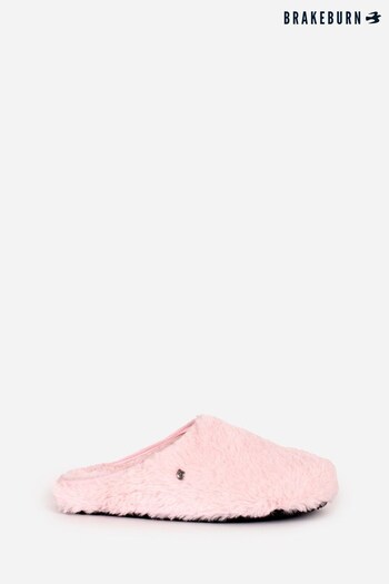 Brakeburn Pink Fluffy Slip On Slipper (P50855) | £35