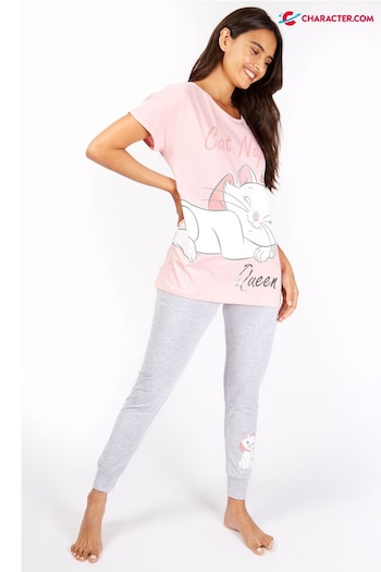 Character Pink Marie Aristocat Disney Ladies Pyjamas (P50903) | £19