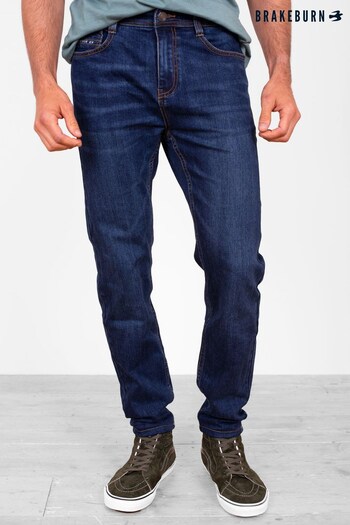 Brakeburn Blue Stretch Slim Fit Jeans (P50914) | £55