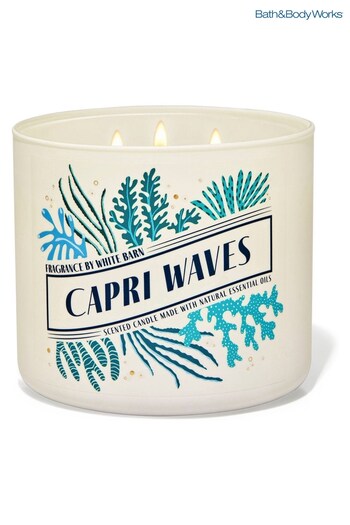 Bath & Body Works Capri Waves Capri Waves 3Wick Candle 14.5 oz / 411 g (P53232) | £29.50