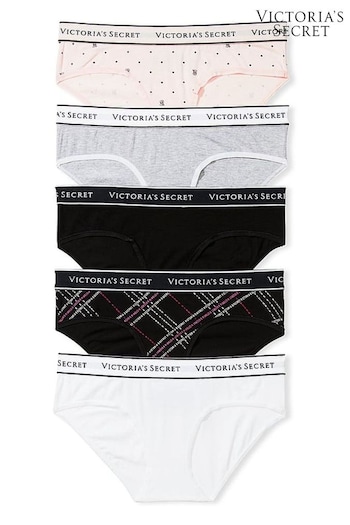 Victoria's Secret White/Black/Grey/Nude Hipster Multipack Knickers (P53282) | £25