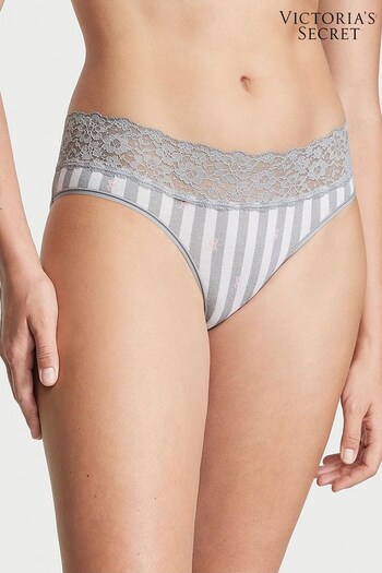 Victoria's Secret Grey Lace Waist Hipster Knickers (P53292) | £9