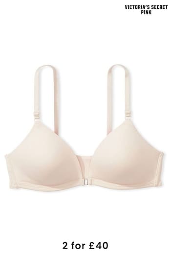 Victoria's Secret PINK Marzipan Nude Non Wired Lightly Lined Front Close Bra (P53766) | £29