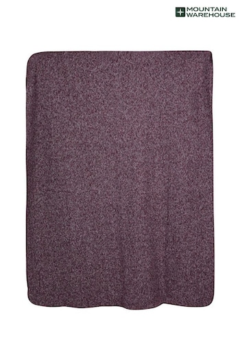 Mountain Warehouse Purple Double Fleece Melange Blanket (P54025) | £30