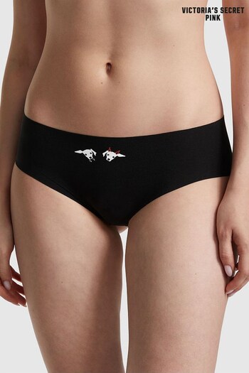 Victoria's Secret PINK Pure Black Skeleton Dog No Show Knickers (P54077) | £9