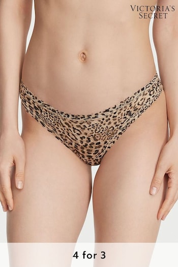 Victoria's Secret Champagne Nude Basic Animal Bikini Knickers (P55269) | £9