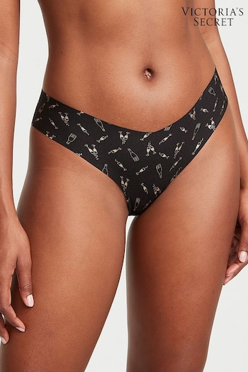 Victoria's Secret Black Cheers Smooth Thong Knickers (P55773) | £9