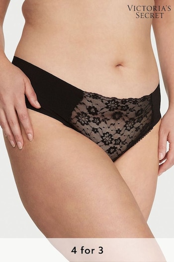 Victoria's Secret Black Posey Lace Cheeky No-Show Knickers (P55984) | £9