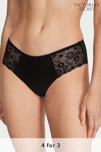 Victoria's Secret Black Posey Lace Hipster No-Show Knickers (P55987) | £9