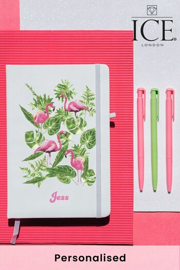 Personalised A5 Notebook with Set of 3 Pens by Ice London (P57161) | £12