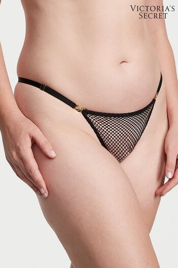 Victoria's Secret Black Fishnet G String Knickers (P57931) | £14