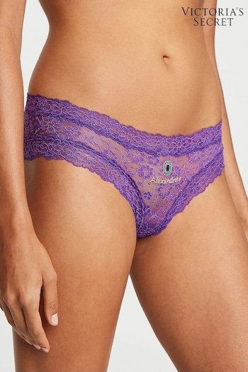 Victoria's Secret New Violetta Birthstone Embroidery Cheeky Lace Knickers (P57950) | £14