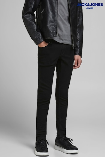 Jack & Jones Junior Black Denim Liam Skinny casual jeans (P58712) | £25