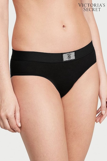 Victoria's Secret Black Hipster Shine Patch Knickers (P59146) | £9