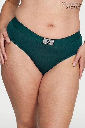 Victoria's Secret Black Ivy Green Hipster Shine Patch Knickers (P59147) | £9