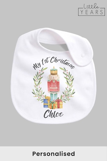 Personalised My First Christmas Bib by Little Years (P59253) | £10