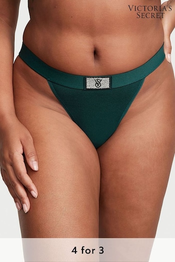 Victoria's Secret Black Ivy Green Cheeky Shine Patch Knickers (P61042) | £9