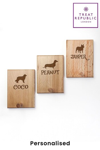 Personalised Dog Silhouette Peg Hook by Treat Republic (P61253) | £20