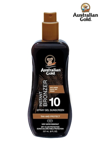 Australian Gold SPF10 Spray Gel With Bronzer 237ml (P62123) | £16
