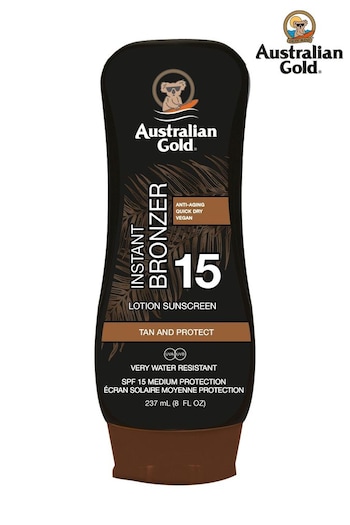 Australian Gold SPF 15 Instant Bronzer Lotion Suncream 237ml (P62124) | £16