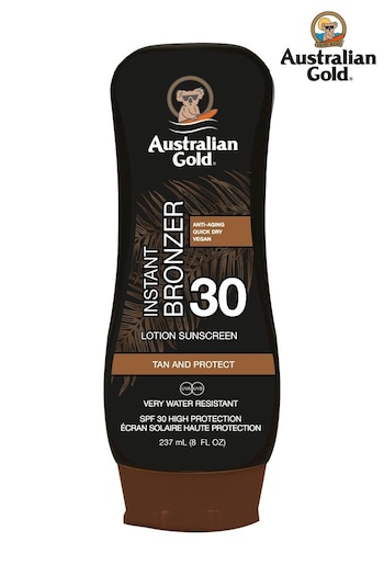 Australian Gold SPF 30 Instant Bronzer Lotion Suncream 237ml (P62125) | £16
