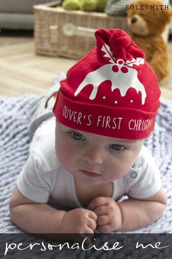 Personalised First Christmas Man Hat by Solesmith (P62595) | £14