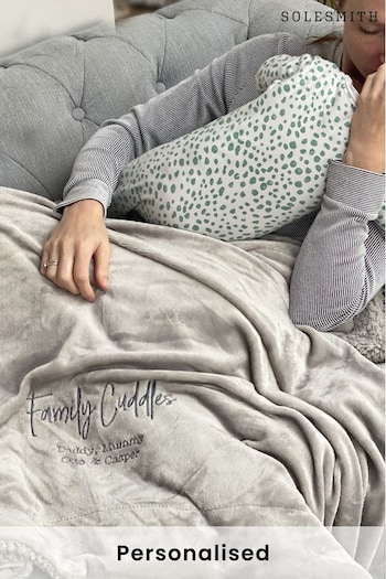 Personalised Family Cuddles Throw by Solesmith (P63007) | £55
