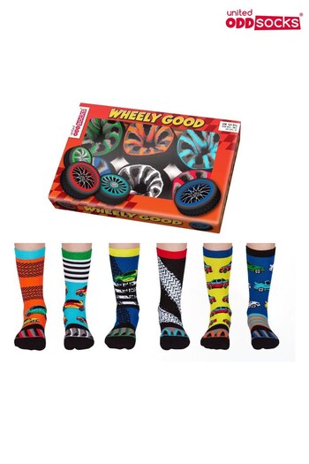 United Odd Socks Multi Wheels Printed Novelty Socks (P64429) | £12