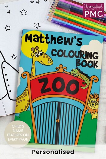 Personalised Zoo Colouring Book by PMC (P64726) | £8