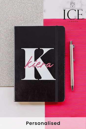 Personalised Initailled A5 Metallic Notebook and Pen by Ice London (P65877) | £12